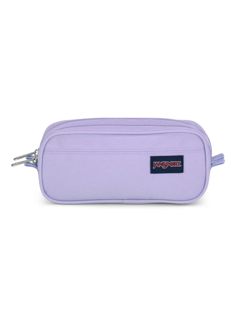 جان سبورت JanSport Large Accessory Pouch, Pastel Lilac, Zippered Organizer Pouch, Spacious Storage Case for Travel, School & Everyday Essentials