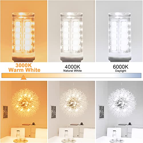 winshine 10 Pack G9 LED Bulb 3000K Warm White, T4 G9 Light Bulb 4W (40W Halogen Equivalent), T4 G9 Bi Pin Ceramic Base 360°Beam Angle 400 Lumen for Chandelier Ceiling Pendant Lighting No-Dimmable - Image 4