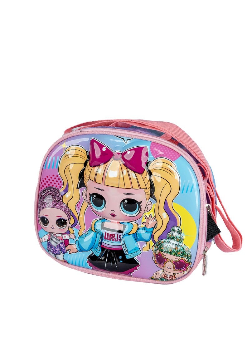 Girl Rolling School Bag 18" 3pcs Sets, Lunch Box and pencil case , - Image 5