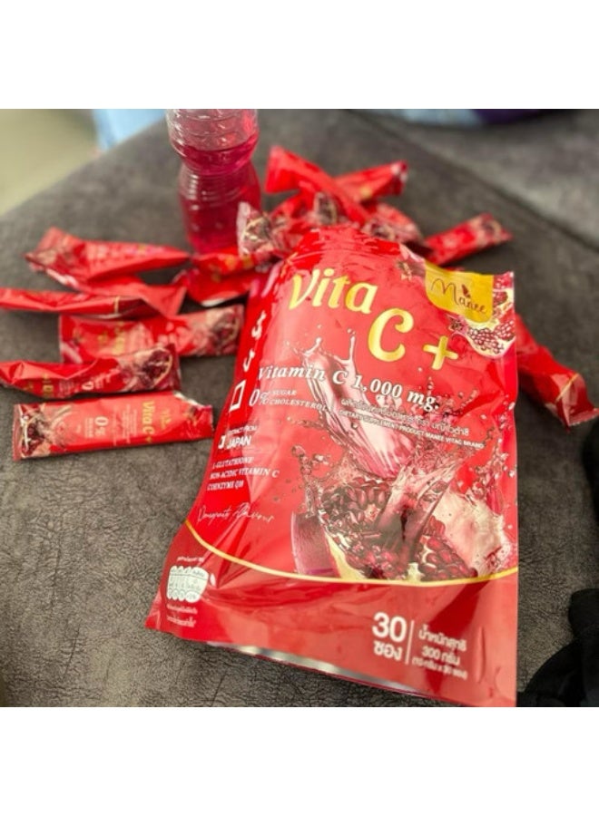 MANEES مشروب فيتامين سي الفوار ماني فيتا سي+ – دعم مضاد للأكسدة للطاقة وصحة البشرة - Image 2