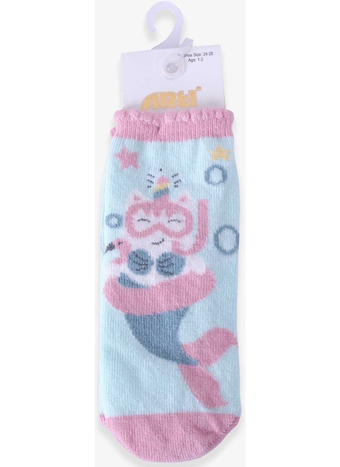 Katamino Girl Kids Socks Summer Figured Water Green (1-2-7-8 Years)  - Image 1