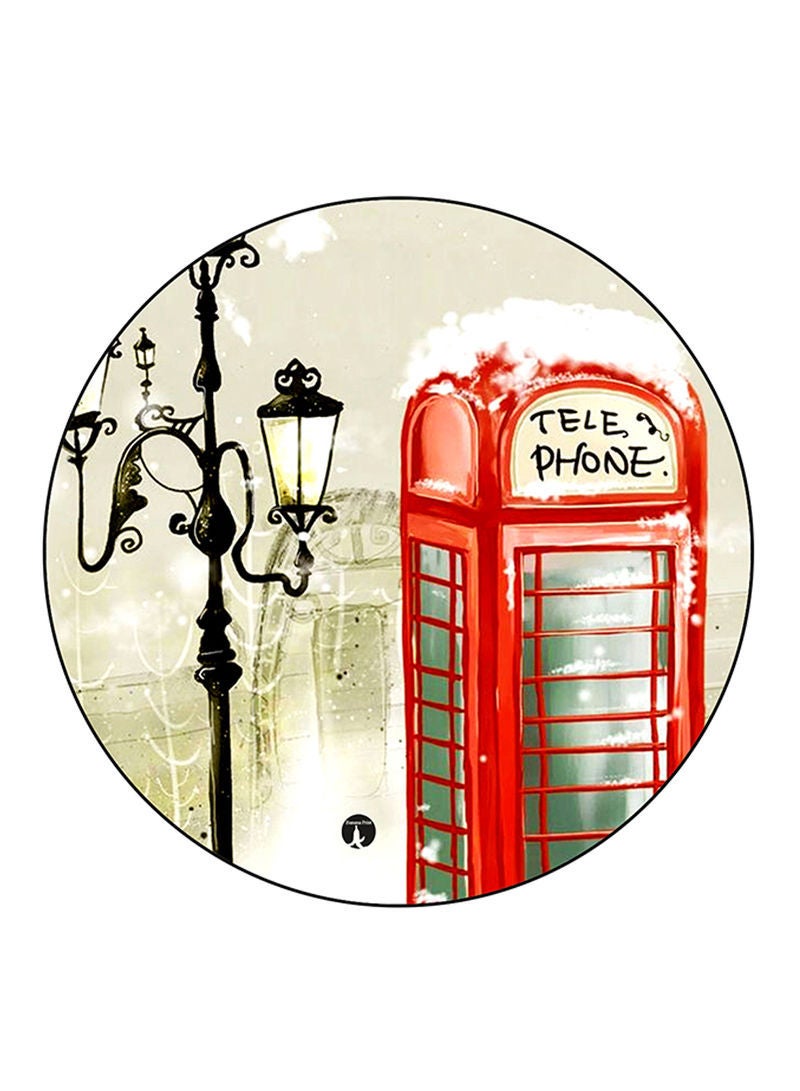 RKN London Printed Mouse Pad Round  Multicolour