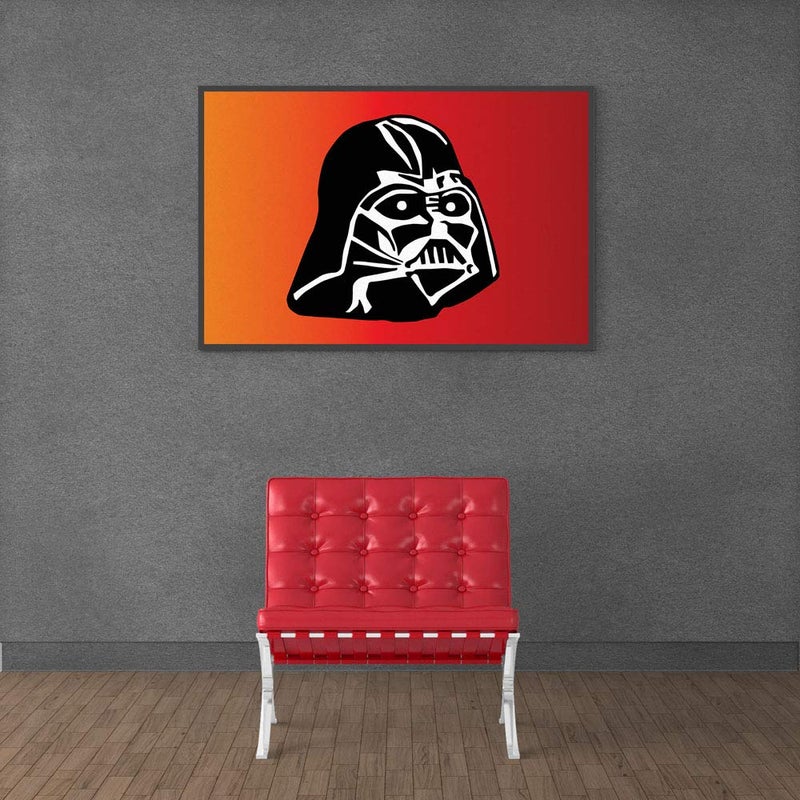 Inephos Darth Vader Star Wars Poster Print (Size: 8 inch X 12 inch, Framed, Laminated Print) Grey - Image 4