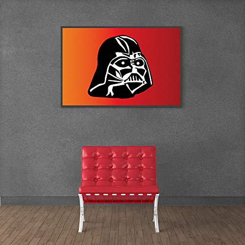 Inephos Darth Vader Star Wars Poster Print (Size: 8 inch X 12 inch, Framed, Laminated Print) Grey - Image 1