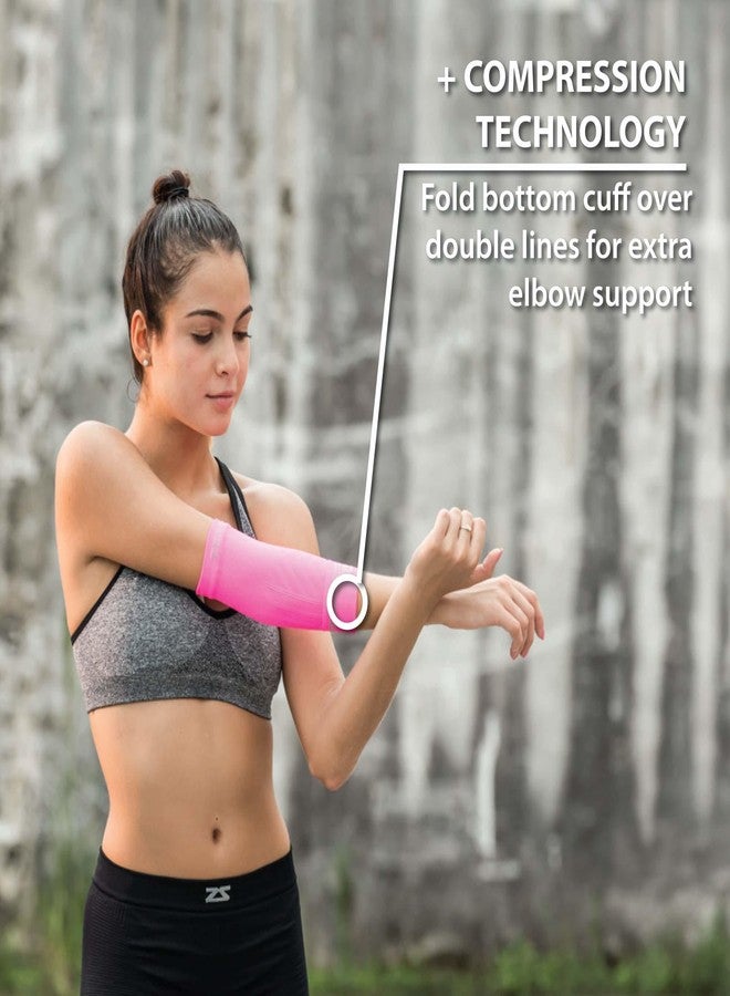 Zensah Compression Tennis Elbow Sleeve for Elbow Tendonitis, Tennis Elbow, Golfer's Elbow - Elbow Support, Elbow Brace (Small, White) - Image 5