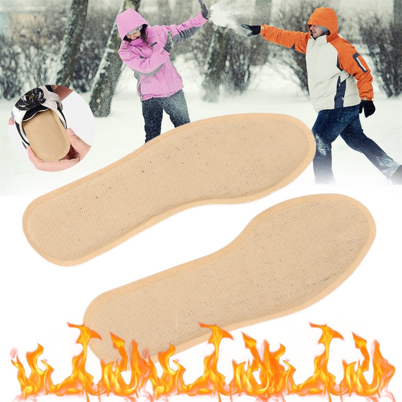 Self Heating Insole, 10Pairs Comfortable Disposable Foot Heating Warm Shoe Insoles Feets Anti Frostbite for Outdoor Sports Cold Winter Camping Skiing Hiking - Image 4