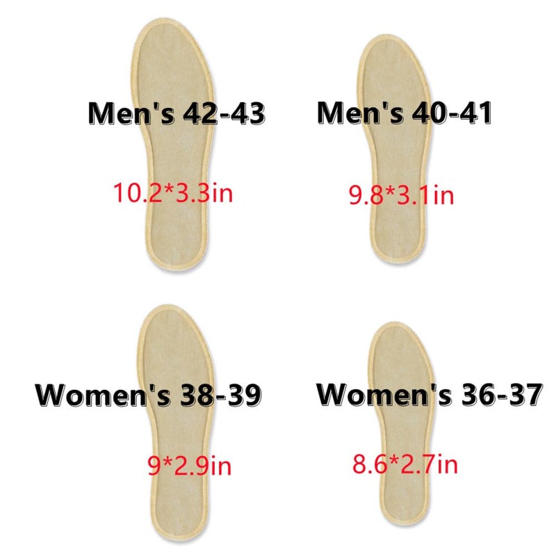 Self Heating Insole, 10Pairs Comfortable Disposable Foot Heating Warm Shoe Insoles Feets Anti Frostbite for Outdoor Sports Cold Winter Camping Skiing Hiking - Image 3