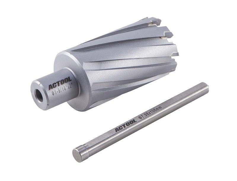 ACTOOL 1-9/16'' Diameter x 2'' Depth of Cut Carbide Tipped TCT ANNULAR Cutter with 3/4'' Weldon Shank - Image 3