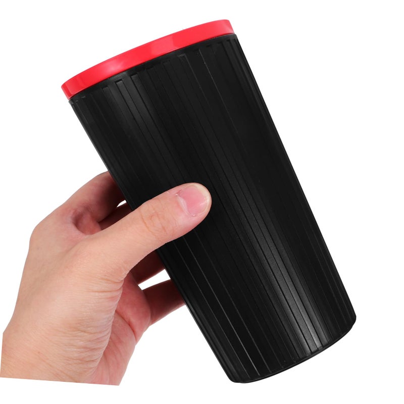 Red Car Trash Can with Lid Portable Small Automotive Garbage Bin Accessories - Image 4