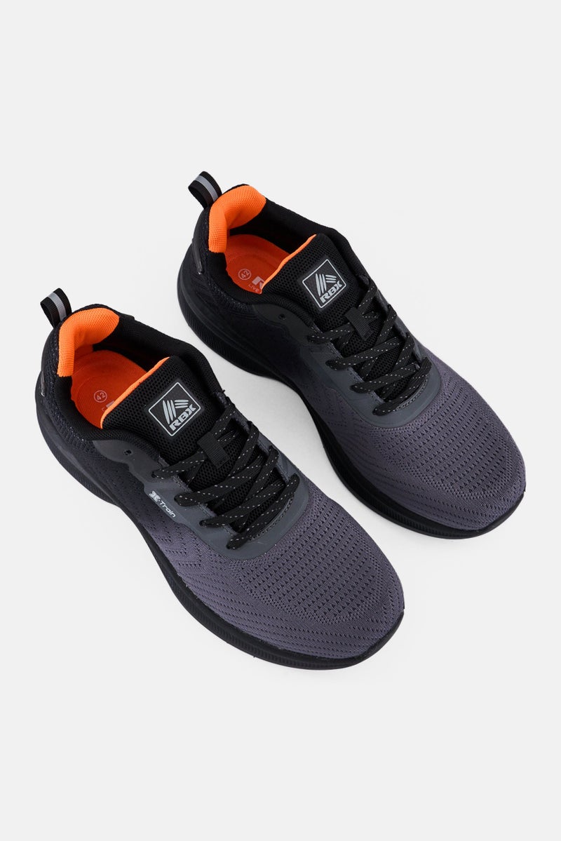 RBX Men Lace Up Brand Logo Training Shoes, Multicolor - Image 4