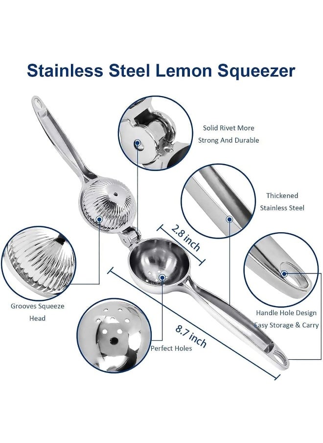 SAQOWARE - Saqoware Premium Quality Lemon Squeezer, Stainless Steel lemon Squeezer Hand Manual Squeezer Bowl and Food Grade, Citrus Press Juicer squeezer, Lime Lemon Squeezer, Manual Citrus Press Juicer Heavy Duty - Image 1