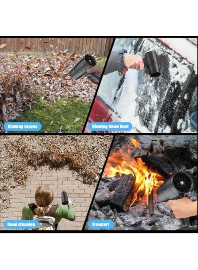 Powerful 24V Turbo Air Blower, Industrial Electric Leaf and Dust Cleaner with High-Speed Copper Motor - Image 3