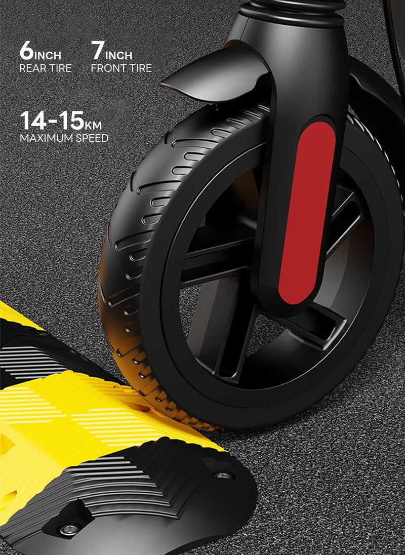 ETG Foldable Electric Scooter for Adults - 7/6 Inch PU Wheels, 150W Motor, 14 km/h Max Speed, 8-10km Range, Lithium Battery, Electric Brake, Lightweight Aluminum Alloy, APP Control  - Image 5