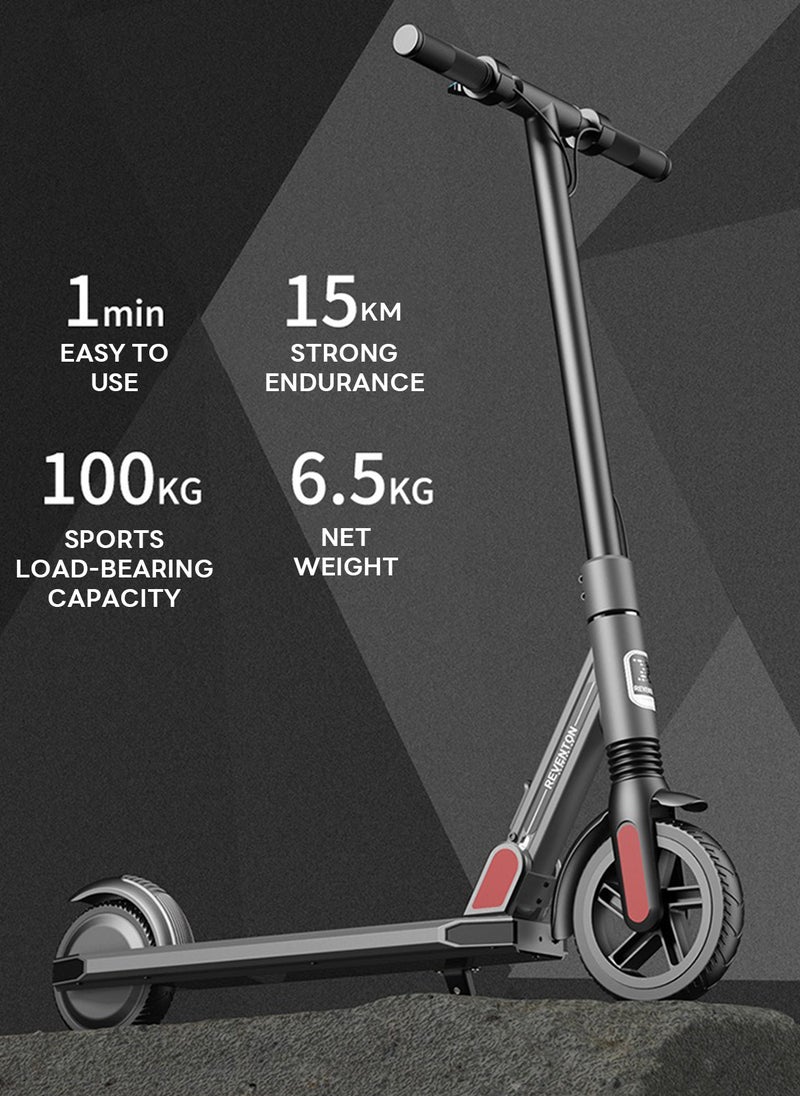 ETG Foldable Electric Scooter for Adults - 7/6 Inch PU Wheels, 150W Motor, 14 km/h Max Speed, 8-10km Range, Lithium Battery, Electric Brake, Lightweight Aluminum Alloy, APP Control  - Image 1