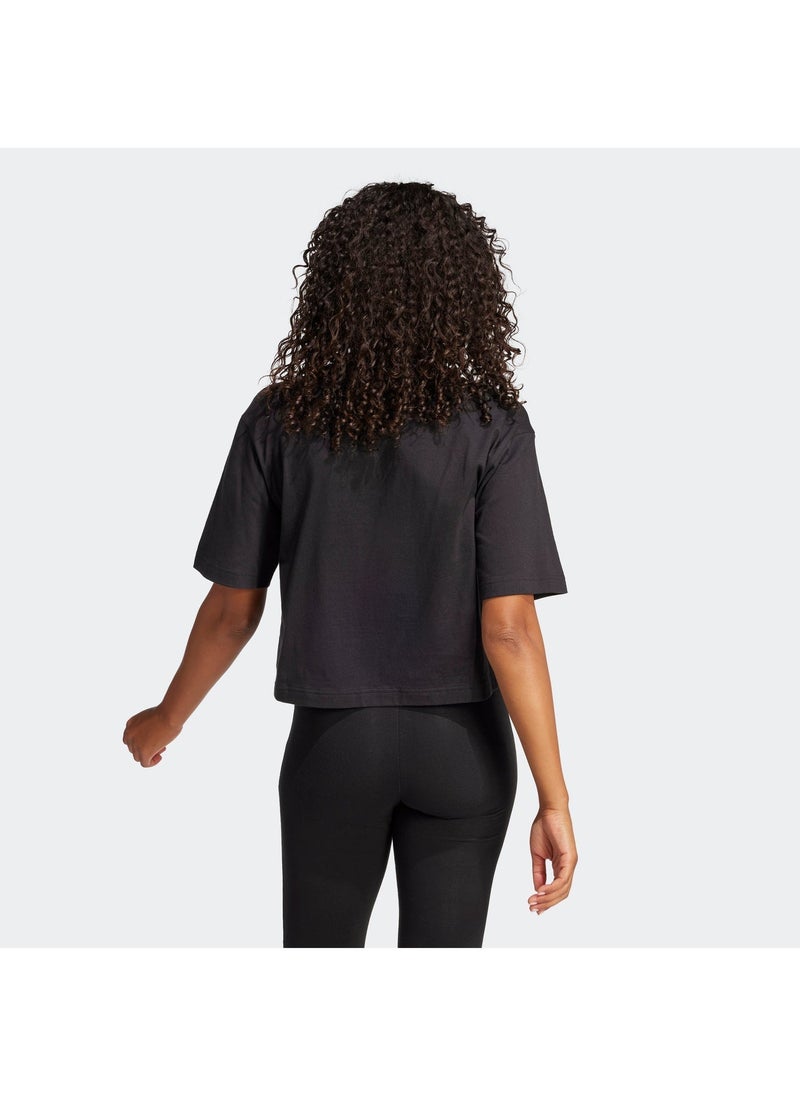 اديداس تيشيرت بوي فريند بشعار كبير أساسي - Image 2