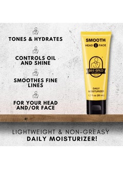 Bee Bald Bee Bald SMOOTH Daily Moisturizer tones, hydrates, moisturizes & smooths away fine lines, wrinkles & dry patches; helps control oil & shine to feel cool, fresh and comfortable, 1.7 Fl Oz  - Image 3