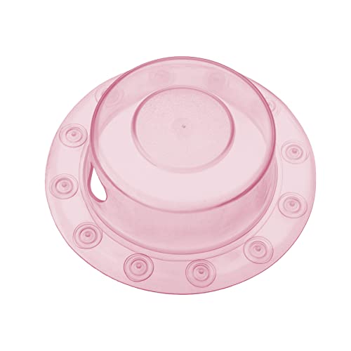 SlipX Solutions Bottomless Bath  Overflow Drain Cover for Tub  Best Gifts for Mom Spa  Bath Accessories  Drain Block Water Stopper Plug  Bath Essentials for Women  4 Diameter Coral