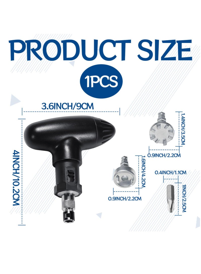 Excefore أداة ضبط رأس الجولف، أداة ربط جولف سوداء، أدوات ربط جولف قوية ومتينة، مفتاح سائق جولف سهل الحمل، مناسب للاستخدام على معظم المسامير القياسية للجولف - Image 2