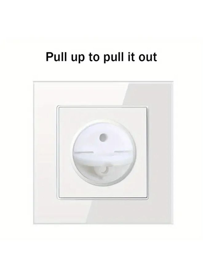 White European Style Power Outlet Cover 15pcs Flat Design Socket Plug Protection - Image 4