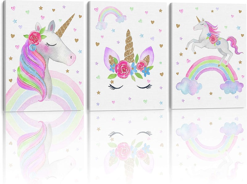 Something Unicorn شيء يونيكورن - قماش فني مؤطر وجاهز للتعليق - Image 1