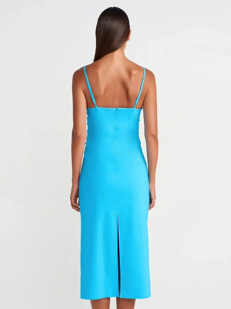 ديلفين DILVIN Sleeveless Bodycon Midi Dress