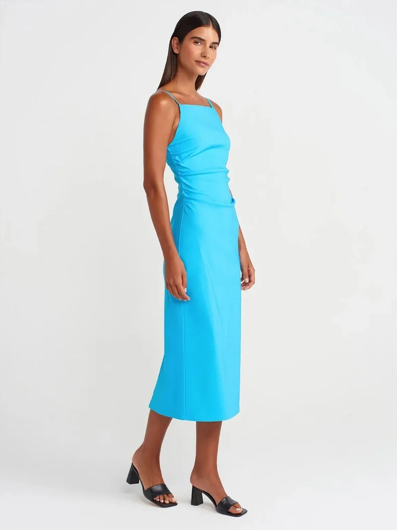 ديلفين DILVIN Sleeveless Bodycon Midi Dress