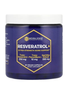 Natural Stacks Natural Stacks, Resveratrol+, 60 Vegan Capsules  - Image 1