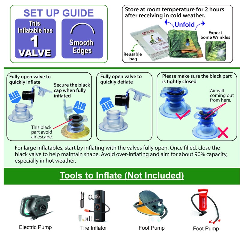 Jet Creations 37" Long Inflatable Cow Toys, Milk White Lifelike Blow-Up Cow Toy Figure for Decoration or Play, Livestock Theme Party, Pool, Birthday, VBS, Photo Prop, Easy to Inflate, 1 pc - Image 3