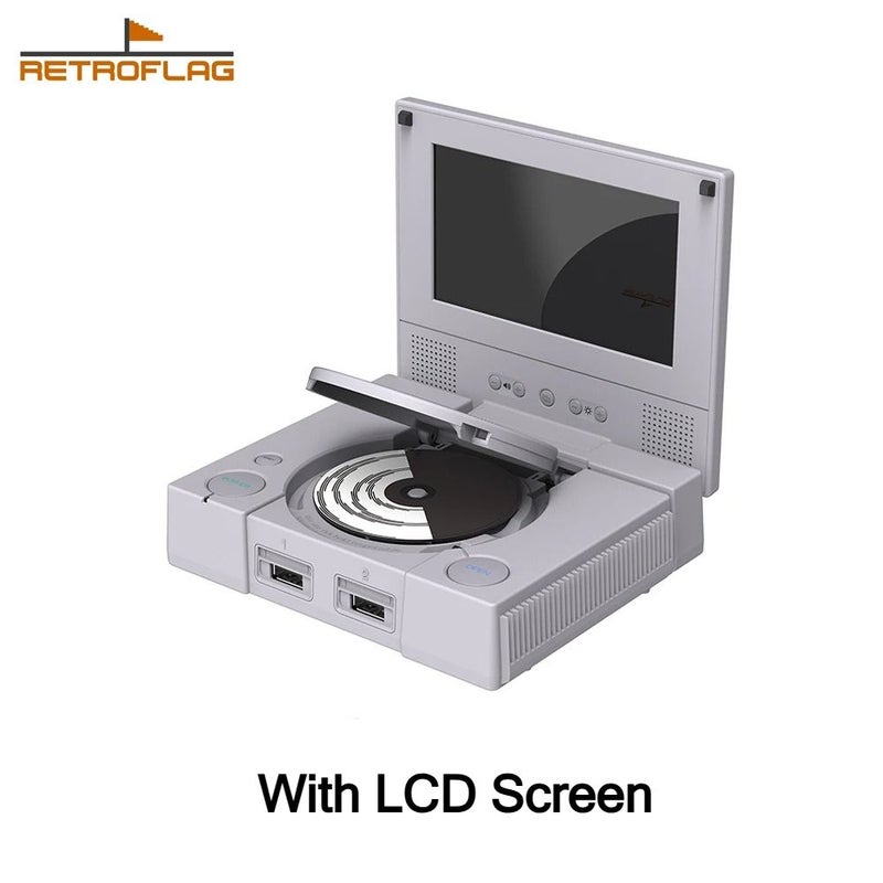 Retroflag PiStation PSPi Case for Raspberry Pi 4 Model B with LCD Screen - Image 1