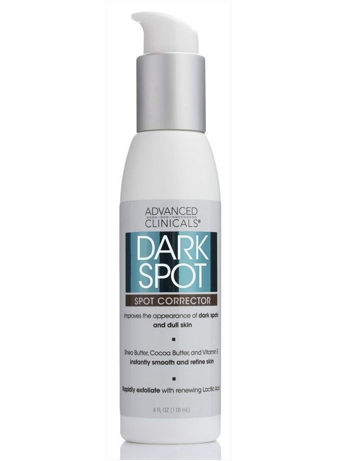 Advanced Clinicals - Dark Spot Corrector Facial Cream W/Shea Butter & Hyaluronic Acid Skin Care Face Lotion. Anti Aging Moisturizer Targets Dark Spots, Wrinkles, Age Spots & Uneven Skin Tone, 4 Fl Oz - Image 1