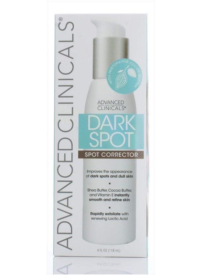 Advanced Clinicals - Dark Spot Corrector Facial Cream W/Shea Butter & Hyaluronic Acid Skin Care Face Lotion. Anti Aging Moisturizer Targets Dark Spots, Wrinkles, Age Spots & Uneven Skin Tone, 4 Fl Oz - Image 1