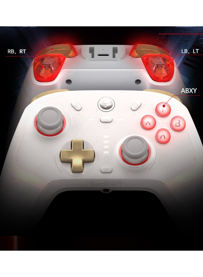 Professional Gamepad Cyclone 2 Game Controller for PC Steam Switch Android iOS with RGB Lamp Wireless Audio Hall Linear Trigger and Micro Trigger Switch Six-Axis Gyroscope