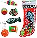 Kole Christmas Cat Stocking 6 Assorted Toys Medium Breeds - Image 3