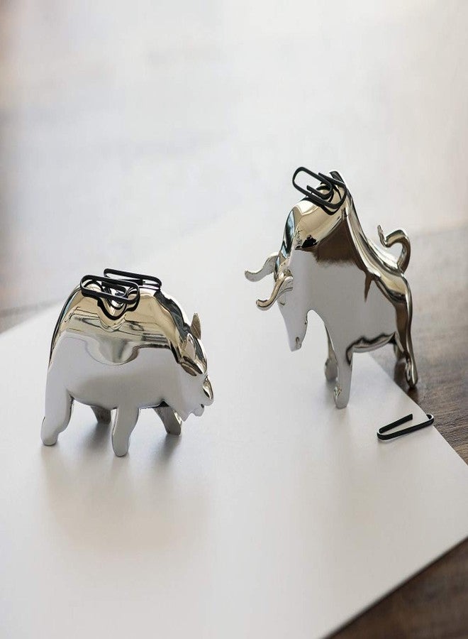 Philippi Bull & Bear Paper Clip Holders Set - Image 2