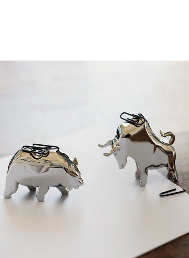 Philippi Bull & Bear Paper Clip Holders Set - Image 3