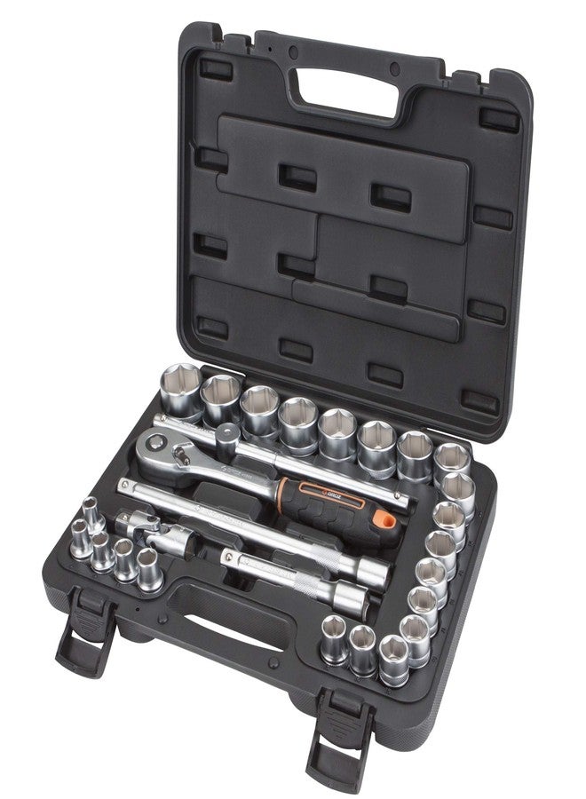 Groz 42 pc 1/4 inch Socket Tool Kit for Mechanics, Professionals, DIY Enthusiasts, etc. | Chrome Vanadium| 3X Durable Sockets | KIT/SKT/H/1-4/42/UG - Image 1
