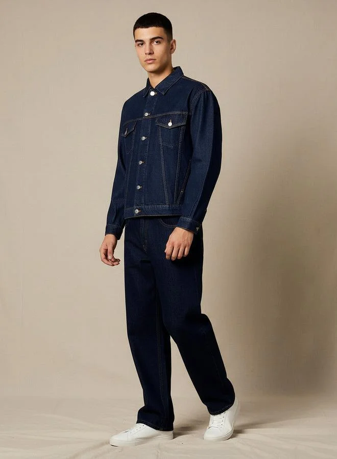 تواكستريمز Lee Cooper Men Baggy Fit Mid-Rise Jeans