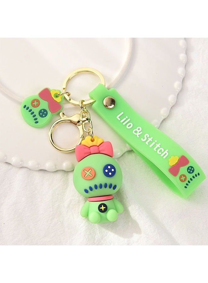 Generic Cute Stitch Silica Gel Keychains Cartoon Lilo & Stitch Anime Keyholder Disney Pendant Keyrings for Bag/Phone/Car keys/ Hanging Gifts(Style 2)  - Image 5