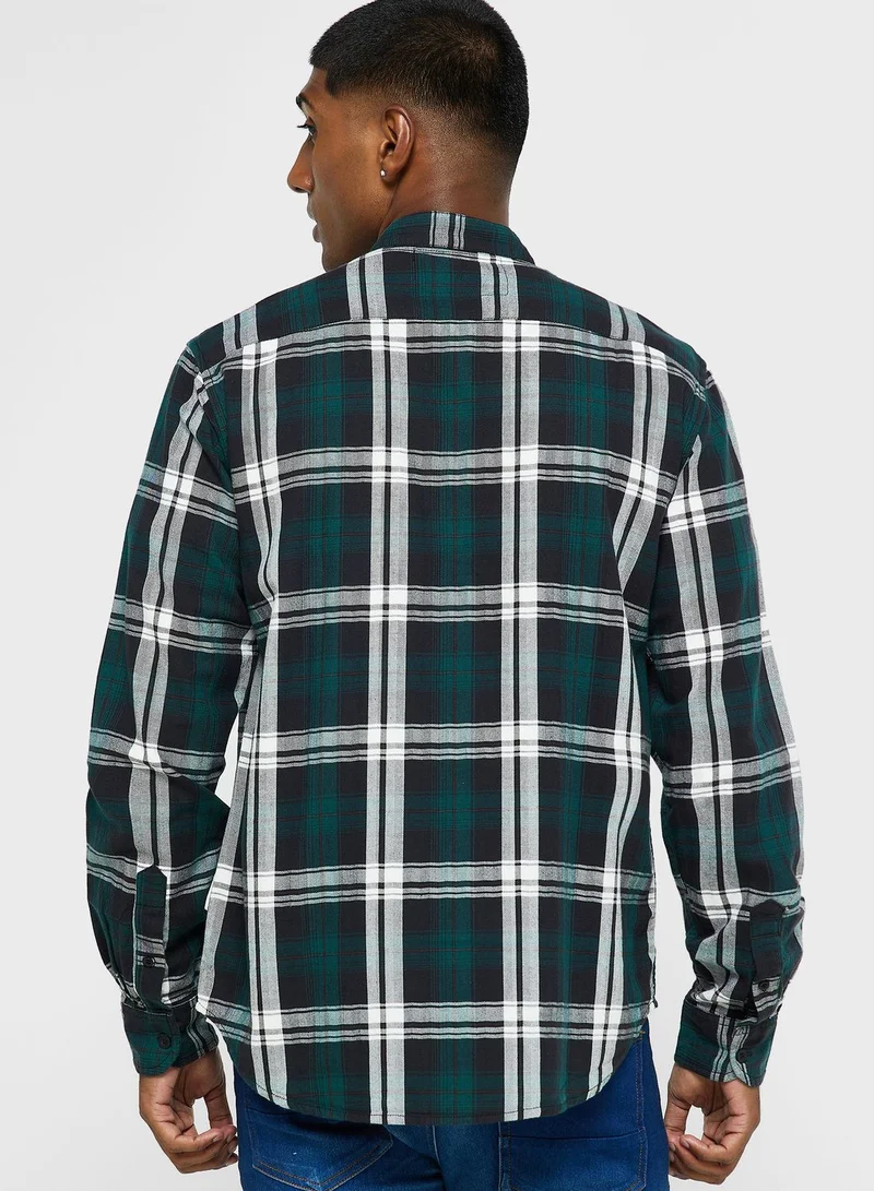 Seventy Five Checkered Long Sleeve Shirt