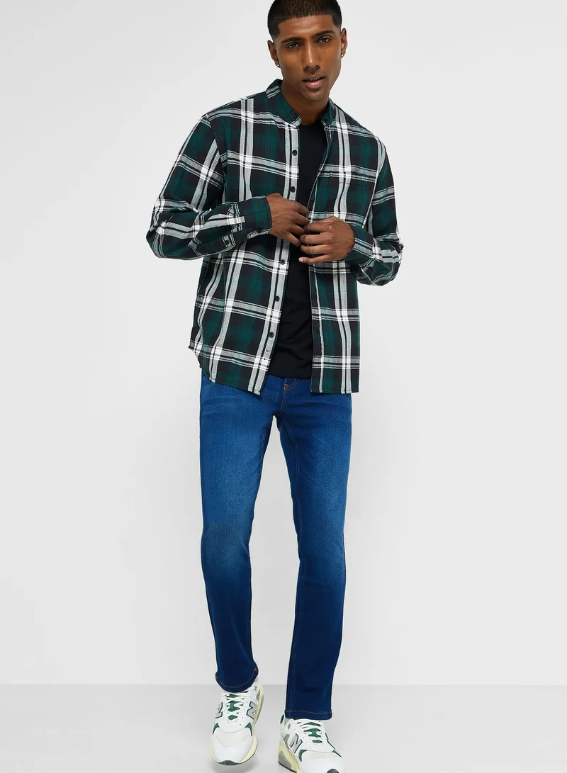 Seventy Five Checkered Long Sleeve Shirt