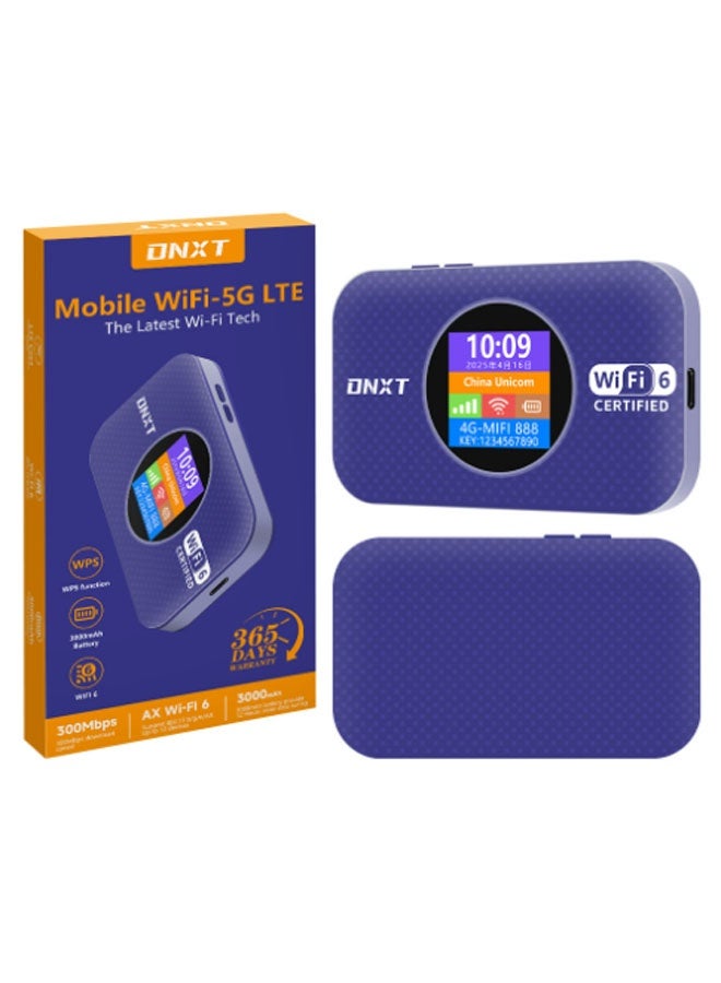DN 4G/5G Router LTE Wi-Fi Hotspot Device Pocket-sized Portable/Mobile Travel-Friendly/Plug-and-Play (Purple) - Image 1