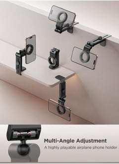Excefore For Magsafe Airplane Phone Holder Travel Essentials, Hands-Free Airplane Phone Mount, Flexible Rotation Airplane Essentials Phone Stand for iPhone 15 Pro Max 14 13 12 Series  - Image 5