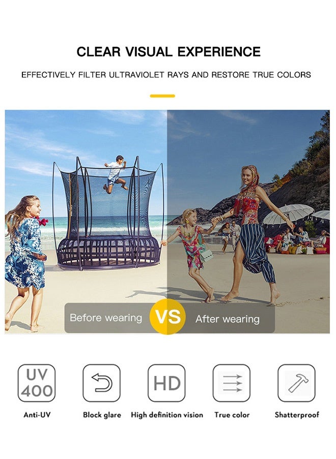 AZorb Retro Aviator Sunglasses Men Women Tinted Pilot Sun Glassess for Mens Ladies Fasion Glasses Vintage 70s Men's Sunglass Eyewear UV Protection Shades Blue - Image 2