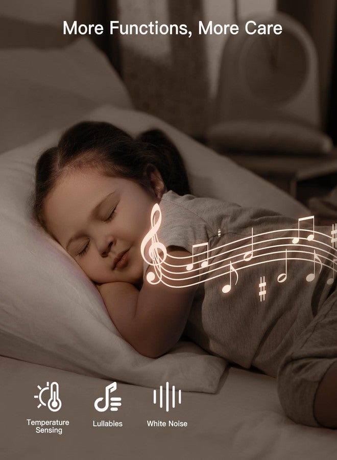 ARENTI 360° View Baby Monitor Camera, Smart Phone App, Human/Motion/Noise Detection, Auto Tracking, Customed Alert Area, 2-Way Audio, Real-Time Temperature Monitoring, Lullabies - Image 3