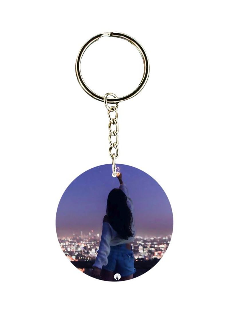 Human Figure Printed Keychain