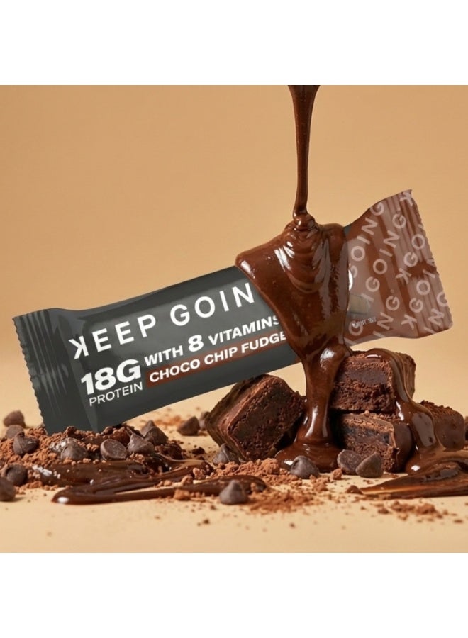 KEEP GOING® Protein & Vitamin Bar Choco Chip Fudge - Image 3