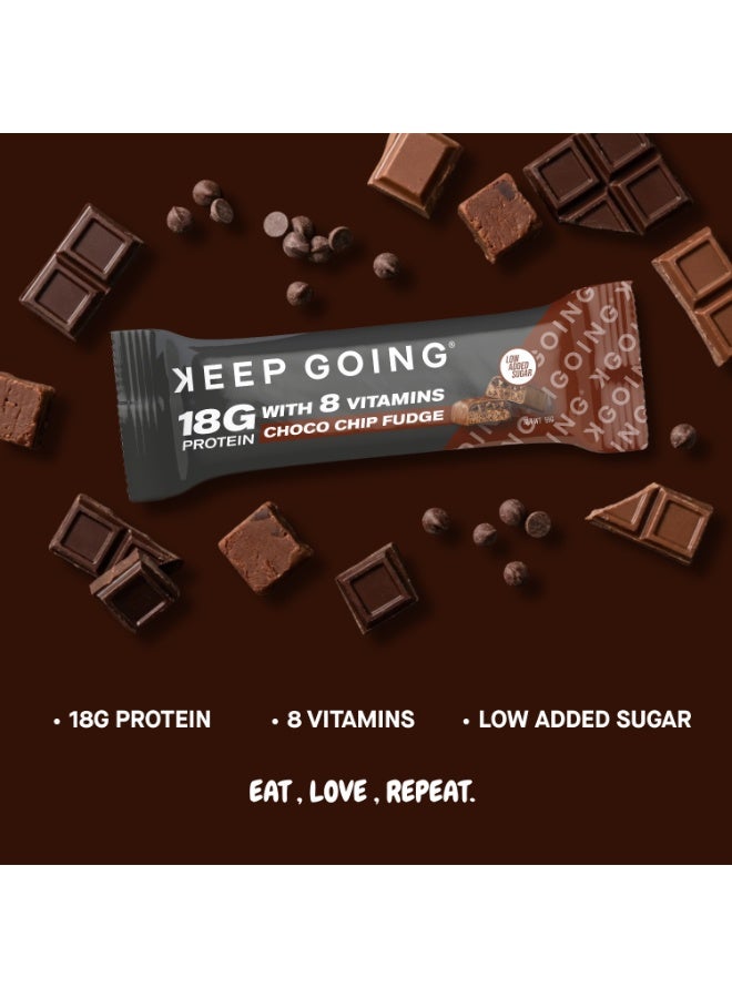KEEP GOING® Protein & Vitamin Bar Choco Chip Fudge - Image 4