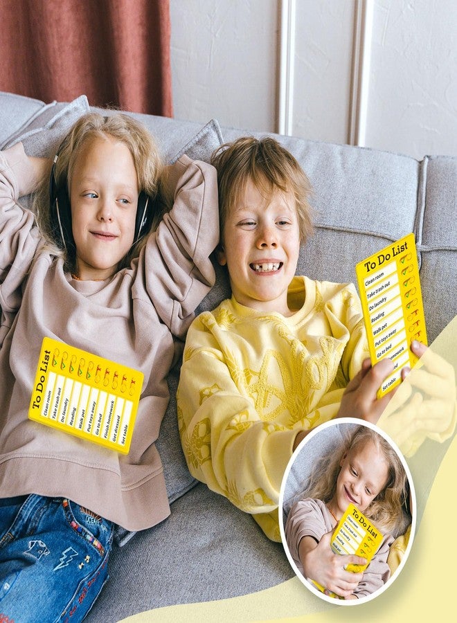 Tsytyst 4 Pieces Chore Chart for Kids Multiple Kids - Sliding Routine Chart: Reusable to Do List, RV Checklist, Planning Board, Visual Schedule, and Reminder (bluepinkgreenyellow) - Image 5