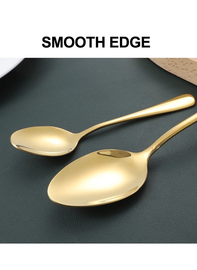 XIANGYU - Luxury Gold 24pcs Stainless Steel Cutlery Set Knife Fork Spoon Flatware Set With Gift Box - Image 1