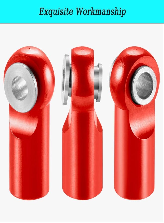MOHERO 10Pcs M2 Tie Rod End Ball Joint Link Ball Head Holder for RC Car Truck Upgrade Part (Red) - Image 2